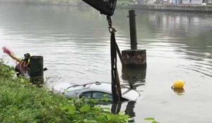 Flers-en-Escrebieux : une voiture suspecte jetée dans le canal