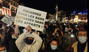 Les patrons de bars lillois manifestent