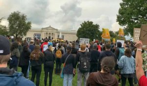 USA: Manifestation anti-Trump à Cleveland avant le premier débat présidentiel