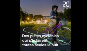 Bordeaux : Des pistes cyclables qui s'éclairent toutes seules la nuit