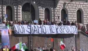 Rome: manifestation de l'extrême droite contre les restrictions liées au Covid-19