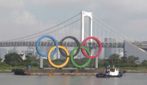 Tokyo: les anneaux olympiques géants retirés pour entretien