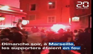 Ligue des champions: A Marseille, les supporters étaient en feu