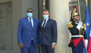Emmanuel Macron reçoit le Sénégalais Macky Sall à l'Elysée sur le Mali