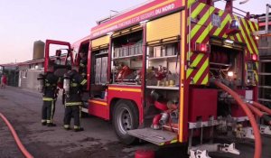 Incendie dans un hangar à Bailleul