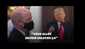 Trump exige d'un journaliste qu'il enlève son masque, ce dernier refuse