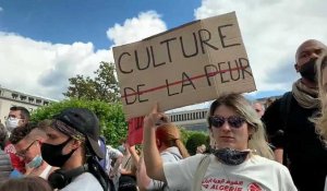 Manifestation de travailleurs d'un secteur culturel belge à bout de souffle