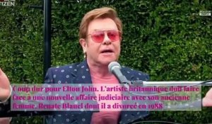 Elton John : la somme impressionnante que lui réclame son ex-femme !