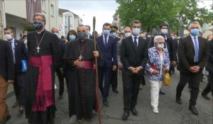 Commémoration du 4e anniversaire de l'assassinat du père Hamel à Saint-Etienne-du-Rouvray