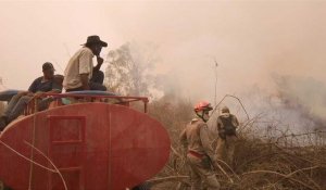 Brésil: des détenus mobilisés pour combattre les incendies au Pantanal