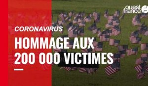 Coronavirus. Des drapeaux américains à Washington en hommage aux 200 000 victimes