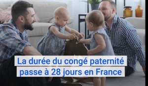 La durée du congé paternité passe à 28 jours en France