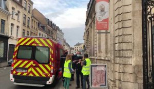 Un exercice incendie au musée Sandelin à Saint-Omer 