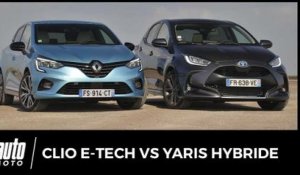 Essai Renault Clio Hybride vs Toyota Yaris Hybride : citadines sans fil