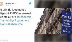 Immobilier : Le prix du mètre carré a dépassé les 10 000 euros à Paris