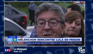 Jean-Luc Mélenchon rend visite à l'ancien président Lula en prison... et lui offre un gilet jaune !