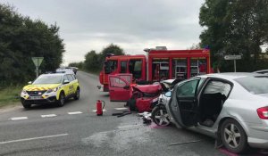 À Wimille, un accident fait trois blessés, dont un en urgence absolue