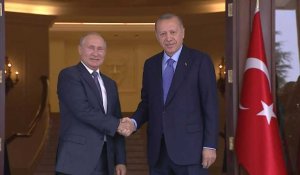 Le président turc Erdogan accueille Poutine pour un sommet sur la Syrie