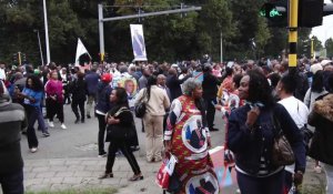 Des centaines de sympathisants ont salué la venue du président congolais, Félix Tshisekedi,  en Belgique
