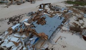 Vue aérienne de Grand Bahama, dévastée par l'ouragan Dorian