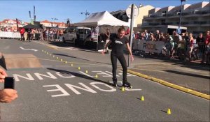 Camiers : démos de slackline et roller au sol au Freerider Fest
