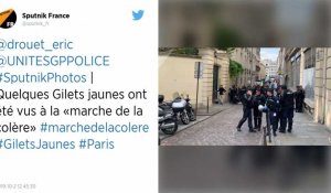 Éric Drouet et la « faucheuse » s'invitent à la « marche de la colère » des policiers à Paris
