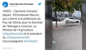 Emmanuel Macron fait une visite surprise aux éleveurs en difficultés, dans le Puy-de-Dôme