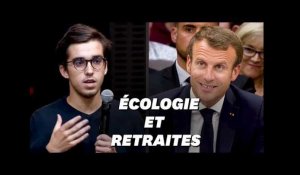 Accusé de ne faire que des hashtags pour l&#39;écologie, Macron &quot;défend son bout de gras&quot;
