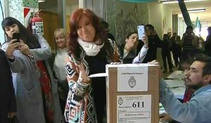 Vote de Cristina Kirchner candidate à la vice-présidence de l'Argentine