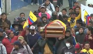 Équateur: le corps d'un dirigeant indigène tué lors d'une manifestation quitte l'hôpital