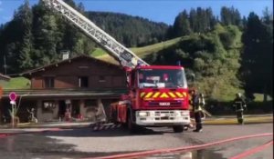 Incendie de l'hôtel Les Bernards a Praz-sur-Arly