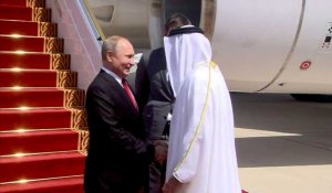 Vladimir Poutine arrive à Abou Dhabi