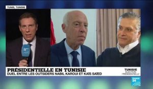 Présidentielle en Tunisie : Duel entre outsiders Nabil Karoui et Kaïs Saïed