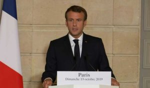 Syrie: l'offensive turque risque de créer "une situation humanitaire insoutenable" (Macron)