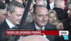 Décès de Jacques Chirac : il était "sincère et entier" avec l'Afrique