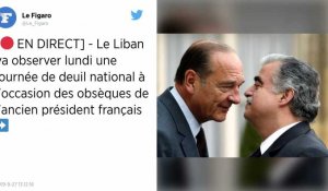 En l'honneur de Jacques Chirac, le Liban décrète une journée de deuil national