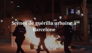 Des scènes de guérilla urbaine à Barcelone