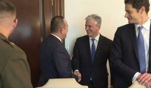 Le ministre turc des Affaires étrangères Mevlut Cavusoglu rencontre le conseiller américain pour la sécurité nationale Robert O'Brien à Ankara