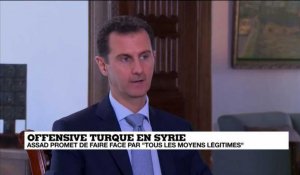 Offensive turque en SYRIE - Assad promet de faire face par "tous les moyens légitimes"