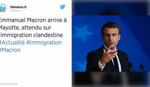 Emmanuel Macron est arrivé à Mayotte, l'immigration clandestine au cœur de sa visite