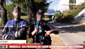 Le 18:18 - Intempéries à Marseille : ces quatre policiers ont sauvé hier un automobiliste de la noyade
