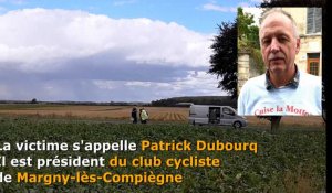 Patrick Dubourq, président de l'A.C. Margny-lès-Compiègne, tué par une moto pendant une course cycliste à Rouvillers