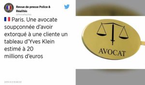 Une avocate parisienne accusée d'avoir volé un tableau d'Yves Klein à une octogénaire