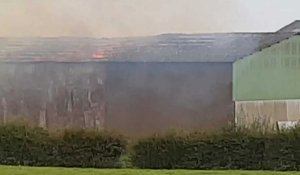 Incendie de ferme à Sars-Poteries