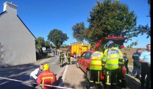 Crash d'un avion militaire F-16 belge dans le Morbihan en France
