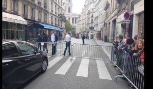 Hommage à Jacques Chirac : ambiance près de Saint-Sulpice