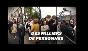 Les images de la foule impressionnante à l&#39;hommage populaire de Jacques Chirac