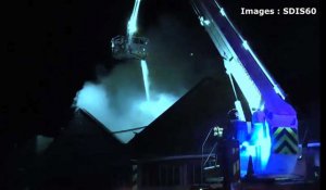 Incendie à la scierie de Crèvecœur-le-Grand : une quarantaine de pompiers mobilisés