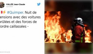 Finistère : Voitures brûlées, forces de l'ordre caillassées : nuit de tensions à Quimper