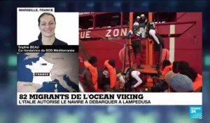 Le Ocean Viking débarque à Lampedusa